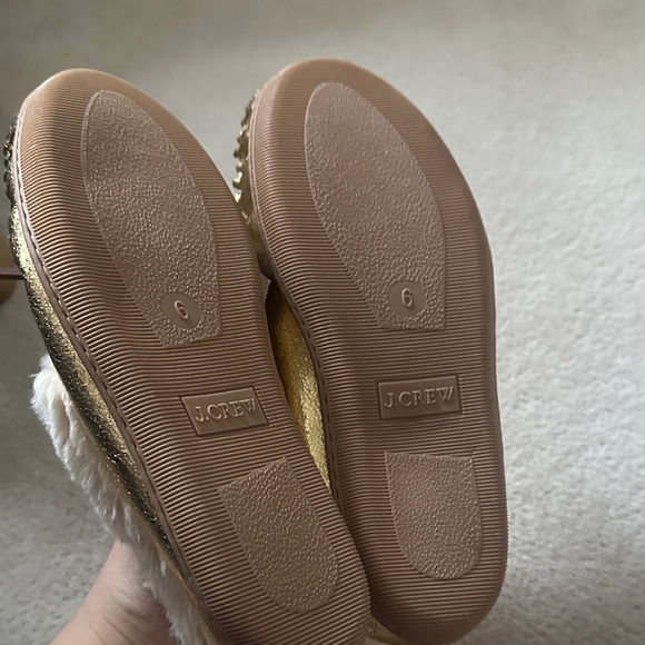 J.Crew Gold Moccasin Slippers! - Picture 5 of 6